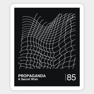 Propaganda / Minimalist Graphic Design Fan Artwork Sticker